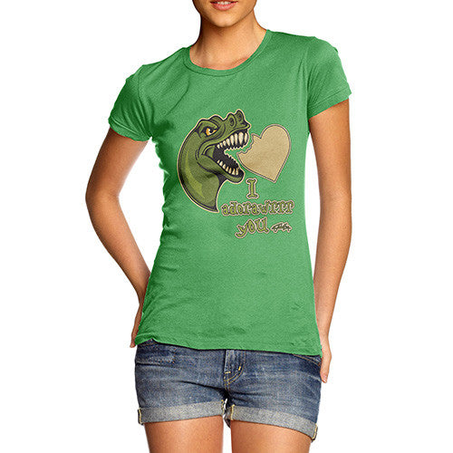 Women's Dinosaur I Adorawrrrr You T-Shirt