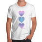 Men's Purple Tie Dye Hearts T-Shirt