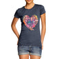 Women's Love Heart Musical Instruments T-Shirt