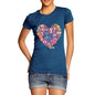 Women's Love Heart Musical Instruments T-Shirt