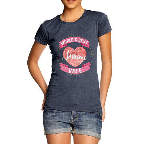 Women's Personalised World's Best Wife T-Shirt