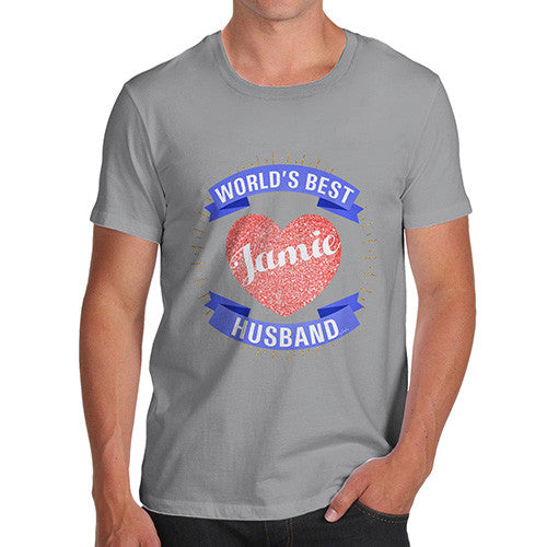 Men's Personalised World's Best Husband T-Shirt