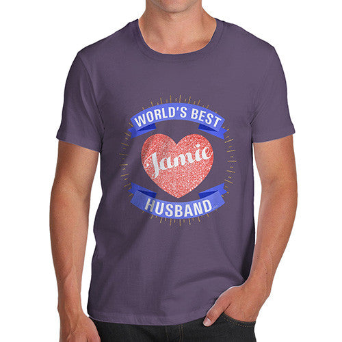 Men's Personalised World's Best Husband T-Shirt