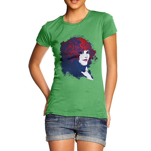 Women's Vintage Flapper Fashion Plate T-Shirt