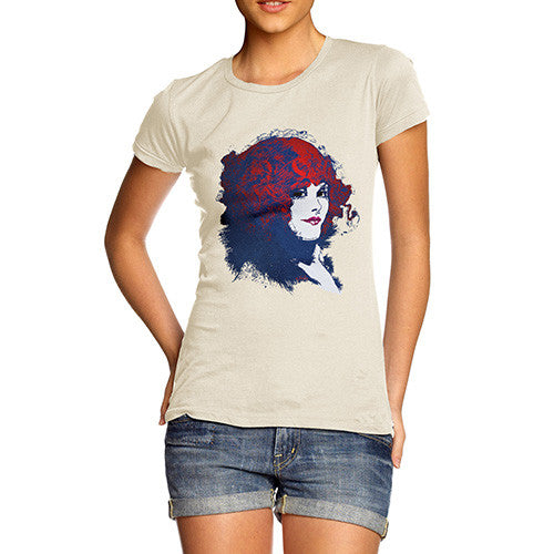 Women's Vintage Flapper Fashion Plate T-Shirt