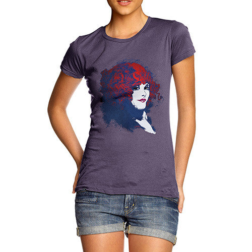 Women's Vintage Flapper Fashion Plate T-Shirt