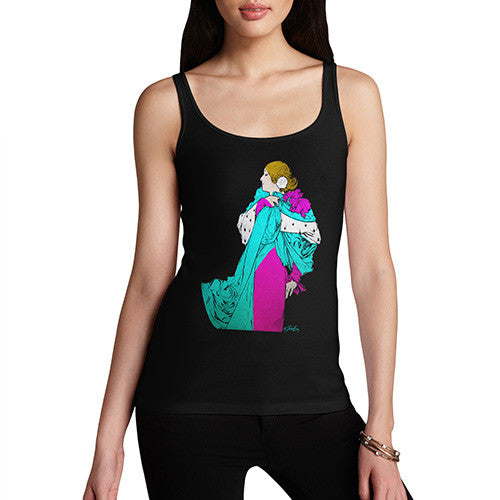 Women's Vintage Victorian Fashion Plate Tank Top