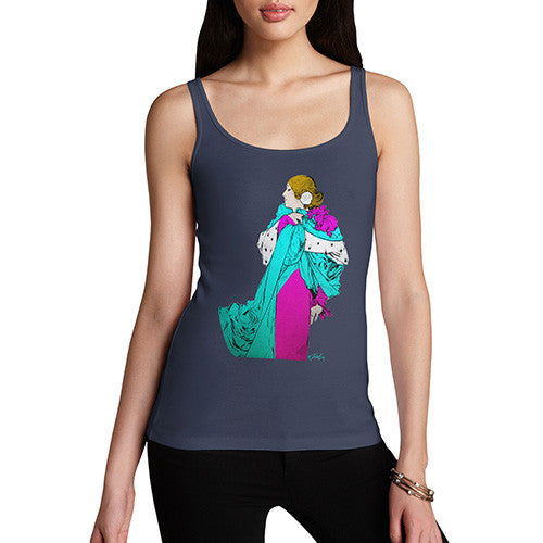 Women's Vintage Victorian Fashion Plate Tank Top