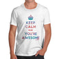 Men's Keep Calm Mum You're Awesome T-Shirt