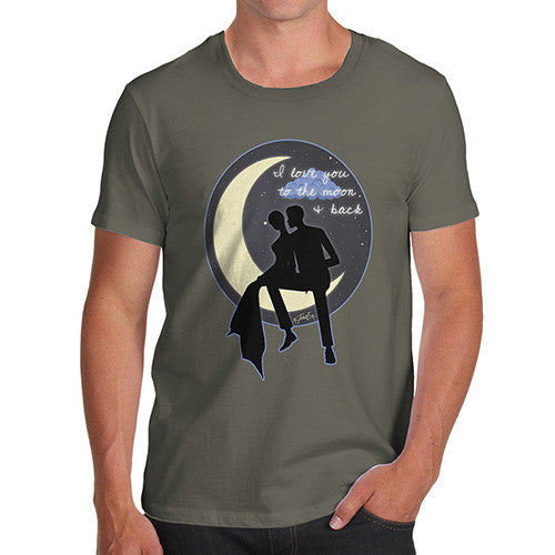 Men's I Love You To The Moon & Back Couple T-Shirt