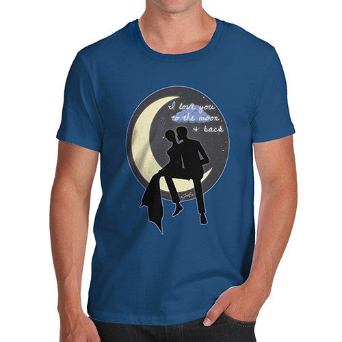 Men's I Love You To The Moon & Back Couple T-Shirt