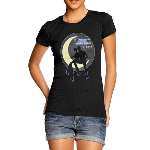 Women's I Love You To The Moon & Back Couple T-Shirt