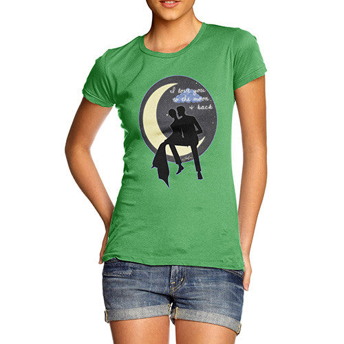 Women's I Love You To The Moon & Back Couple T-Shirt