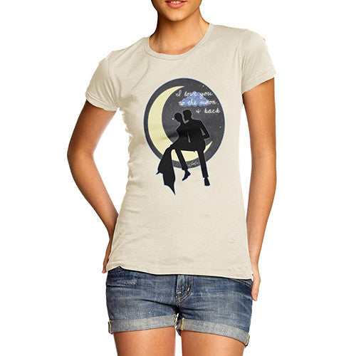 Women's I Love You To The Moon & Back Couple T-Shirt