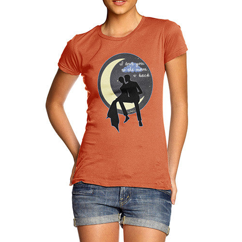 Women's I Love You To The Moon & Back Couple T-Shirt