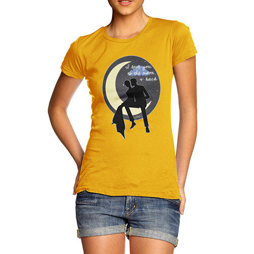 Women's I Love You To The Moon & Back Couple T-Shirt