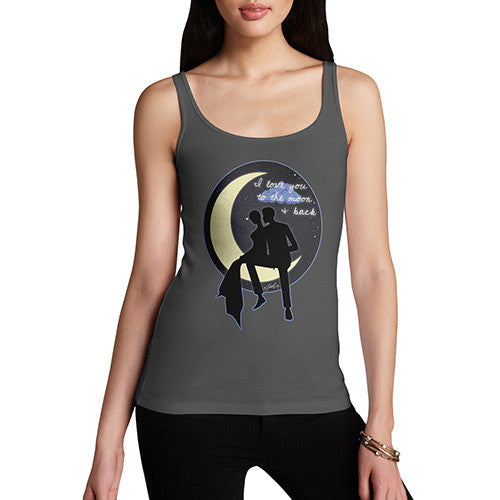 Women's I Love You To The Moon & Back Couple Tank Top