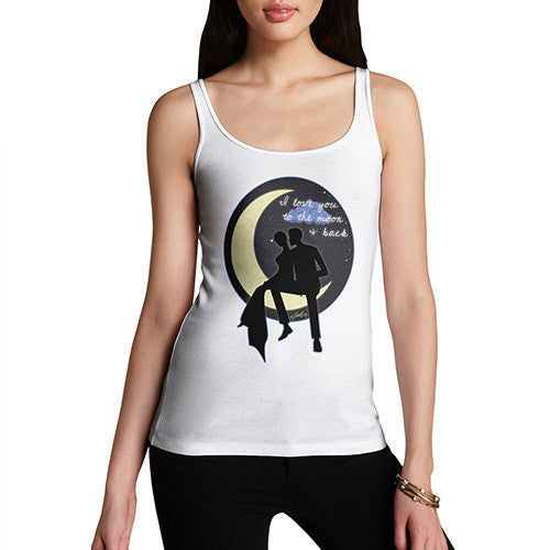 Women's I Love You To The Moon & Back Couple Tank Top