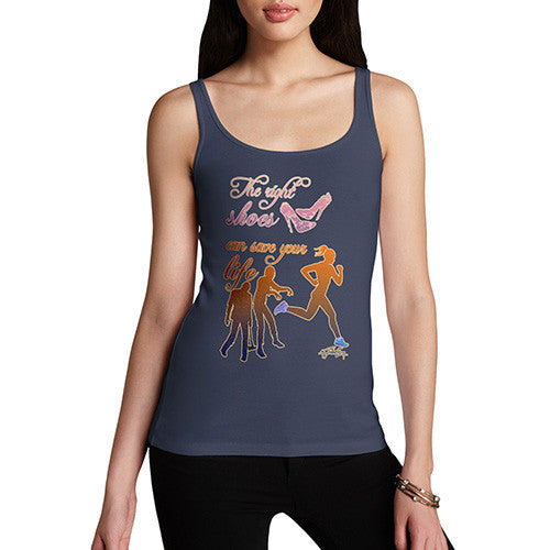 Women's The Right Shoes Will Save Your Life Tank Top