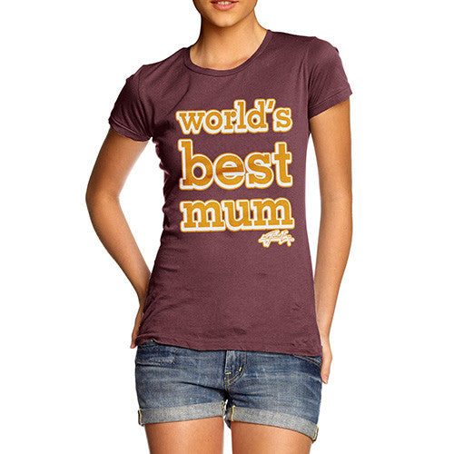 Women's World's Best Mum Orange T-Shirt