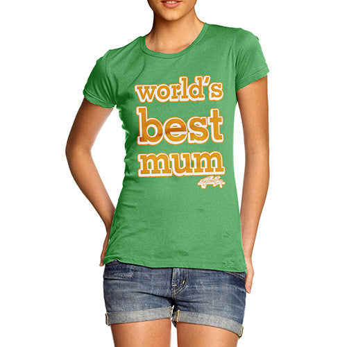 Women's World's Best Mum Orange T-Shirt