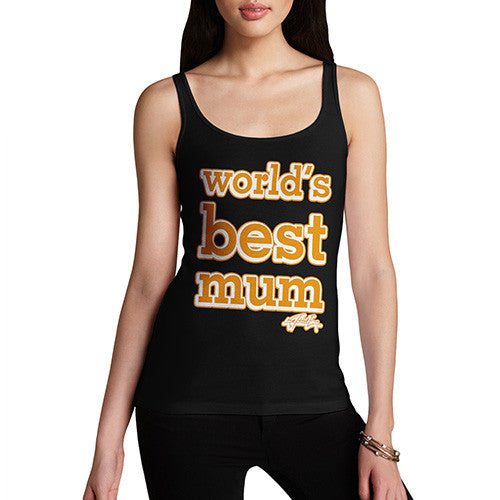 Women's World's Best Mum Orange Tank Top