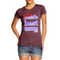 Women's Also World's Best Mum Purple T-Shirt