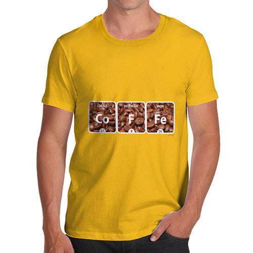 Men's Coffee Periodic Table T-Shirt