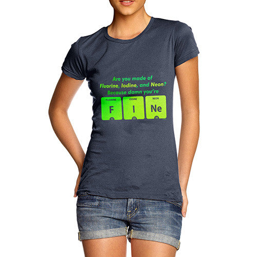 Women's Damn You're Fine Periodic Table T-Shirt