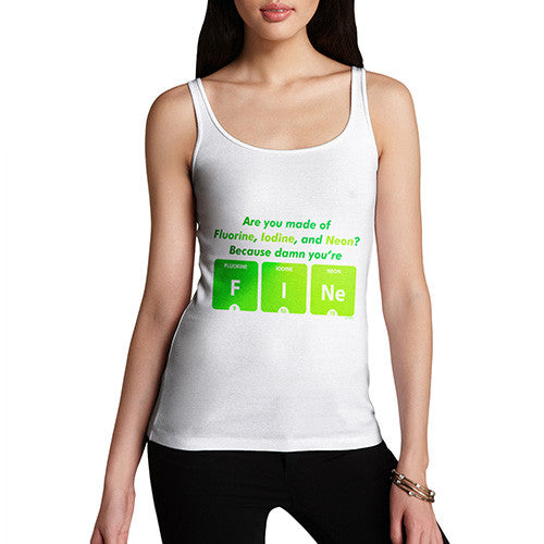 Women's Damn You're Fine Periodic Table Tank Top