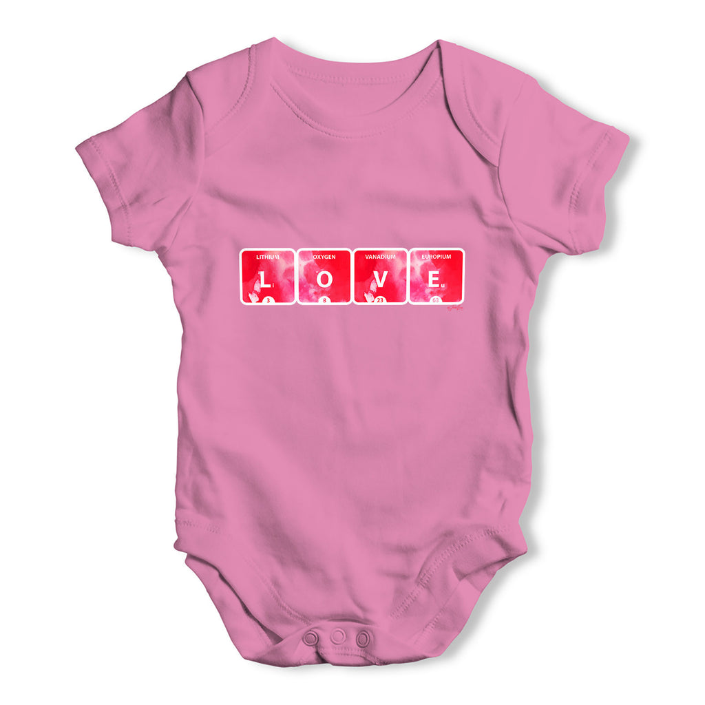 Love Periodic Table Baby Grow Bodysuit