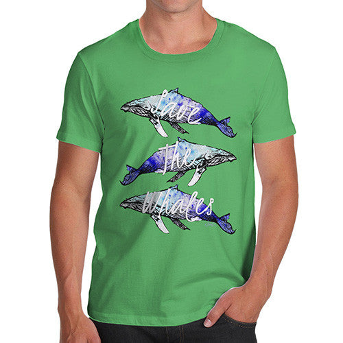 Men's Save The Whales Humpback Whale T-Shirt