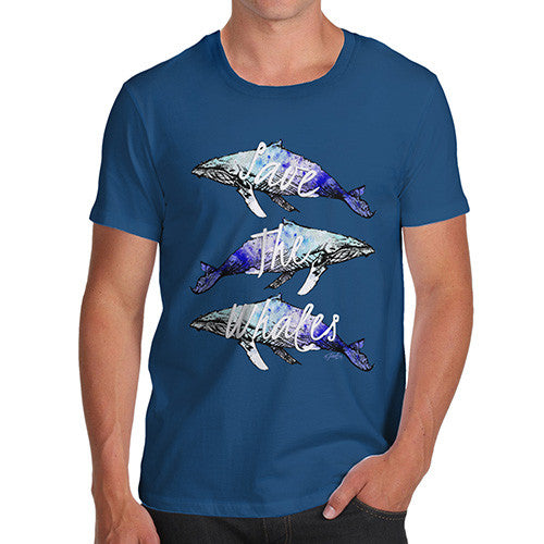 Men's Save The Whales Humpback Whale T-Shirt