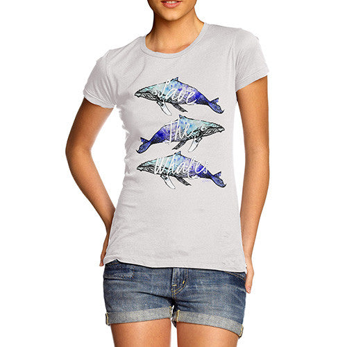 Women's Save The Whales Humpback Whale T-Shirt