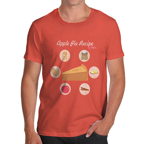 Men's Apple Pie Recipe T-Shirt