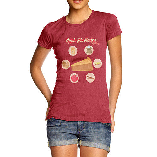 Women's Apple Pie Recipe T-Shirt