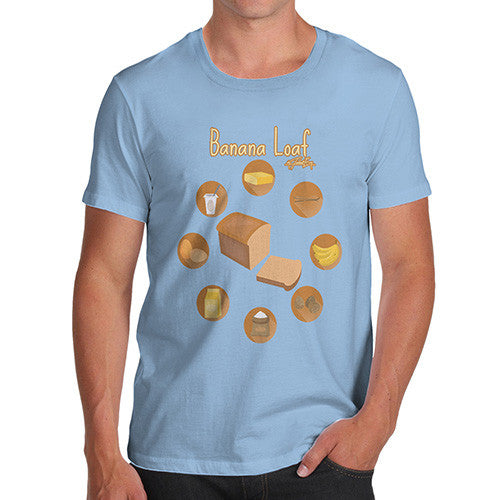 Men's Banana Loaf Recipe T-Shirt
