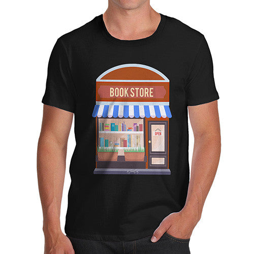 Men's Cute Bookstore T-Shirt