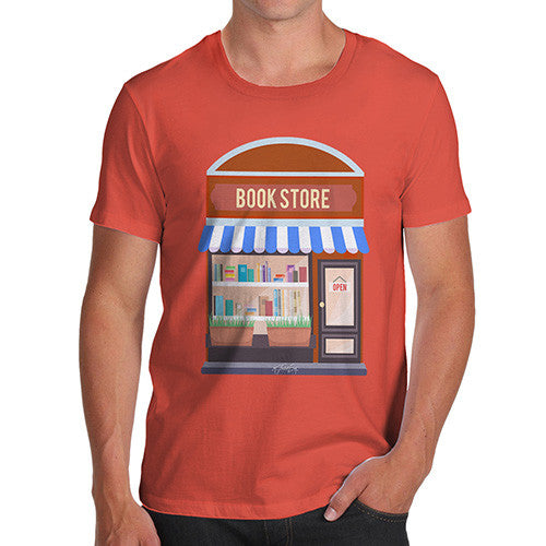 Men's Cute Bookstore T-Shirt