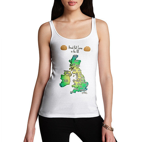 Women's Regional Bread Roll Terms Tank Top