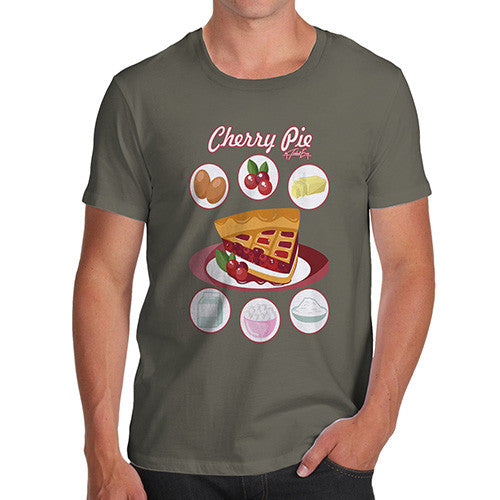 Men's Cherry Pie Recipe T-Shirt