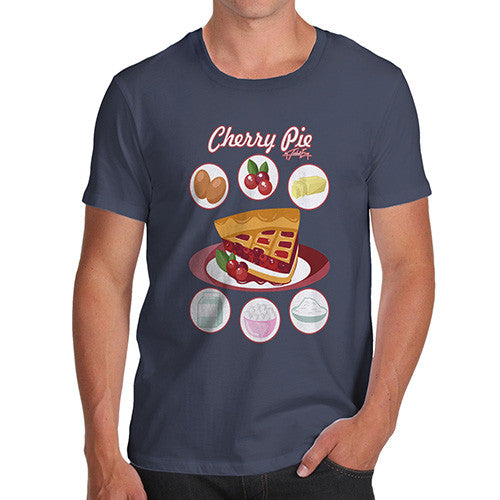 Men's Cherry Pie Recipe T-Shirt