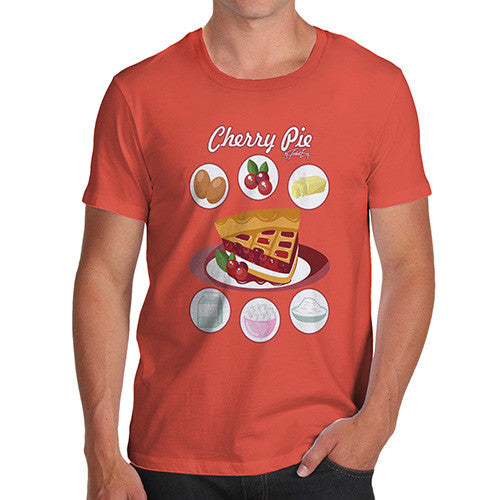 Men's Cherry Pie Recipe T-Shirt