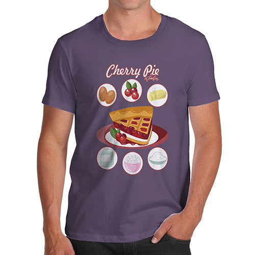 Men's Cherry Pie Recipe T-Shirt