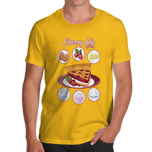 Men's Cherry Pie Recipe T-Shirt