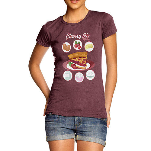 Women's Cherry Pie Recipe T-Shirt