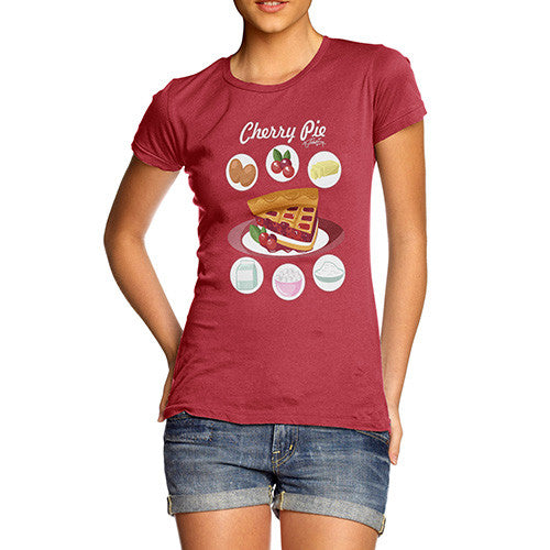 Women's Cherry Pie Recipe T-Shirt