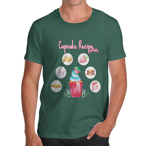 Men's Cupcake Recipe T-Shirt
