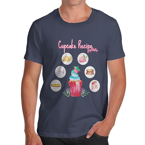 Men's Cupcake Recipe T-Shirt