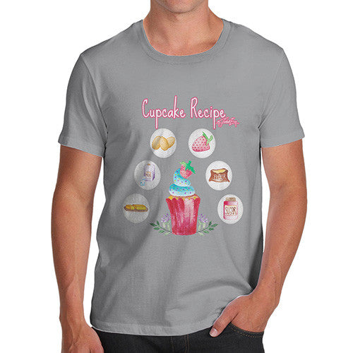 Men's Cupcake Recipe T-Shirt